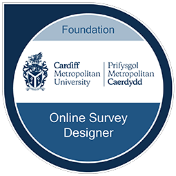 Online survey design digital badge