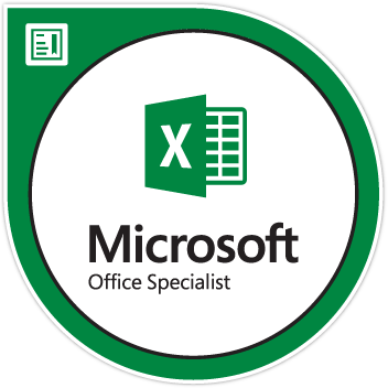 MOS Excel digital badge