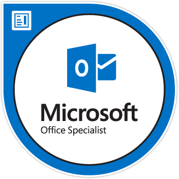 MOS Outlook digital badge